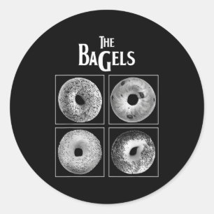 Bagels Funny Bagel Feinschmecker Lover Bäckerei F Runder Aufkleber