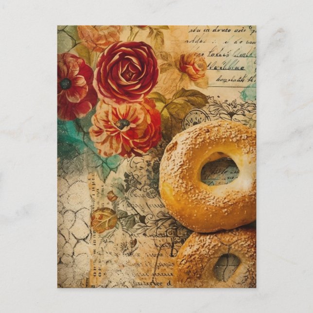 Bagels Postkarte (Vorderseite)