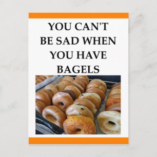 BAGELS POSTKARTE