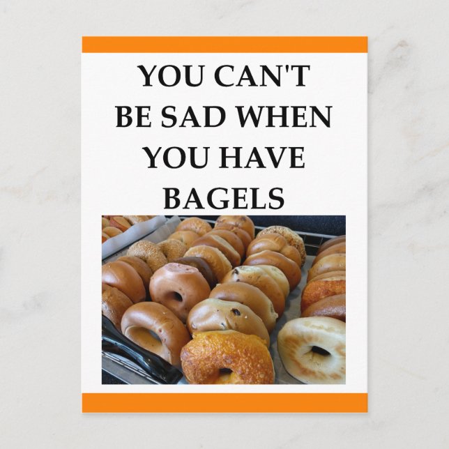 BAGELS POSTKARTE (Vorderseite)