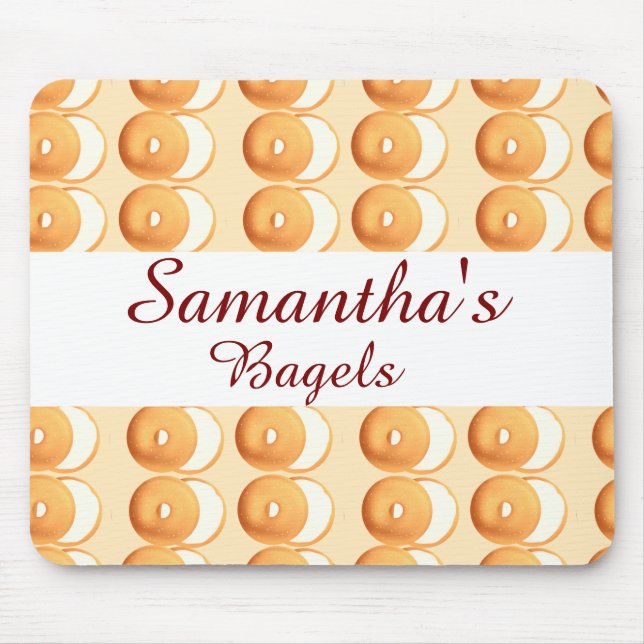 Bagels und Creme Mousepad (Vorne)
