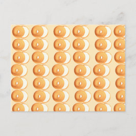 Bagels und Creme Postkarte