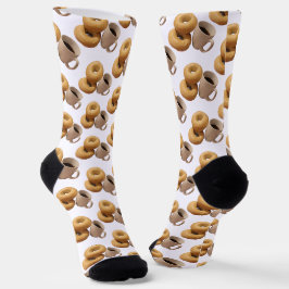 Bagels und Kaffee Socken