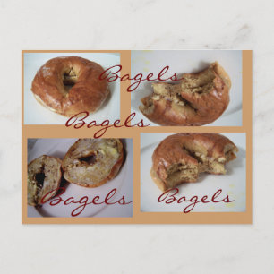 Bagels YUM Postkarte