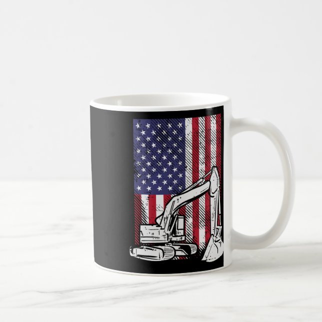 Bagger 4 Jungen 4. Juli Kleinkinder Kaffeetasse (Rechts)
