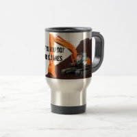 Bagger-Betreiber-Reise-Tasse