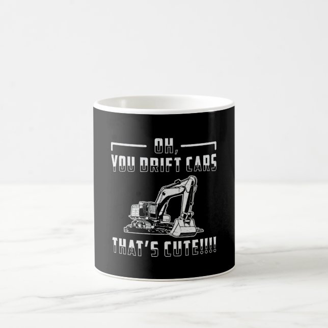 Bagger Drift Cars Niedlich Dig Construction Worker Kaffeetasse (Mittel)