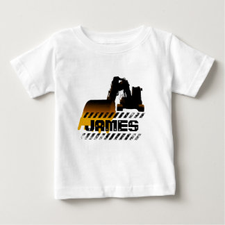 Bagger hinzufügen Name Baukasten Baby T-shirt