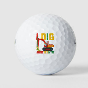 Bagger Ich grabe Juneteenth Kinder Golfball