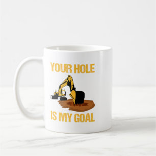 Bagger, je nachdem, ob Ihr Loch mein Gabelbagger i Kaffeetasse