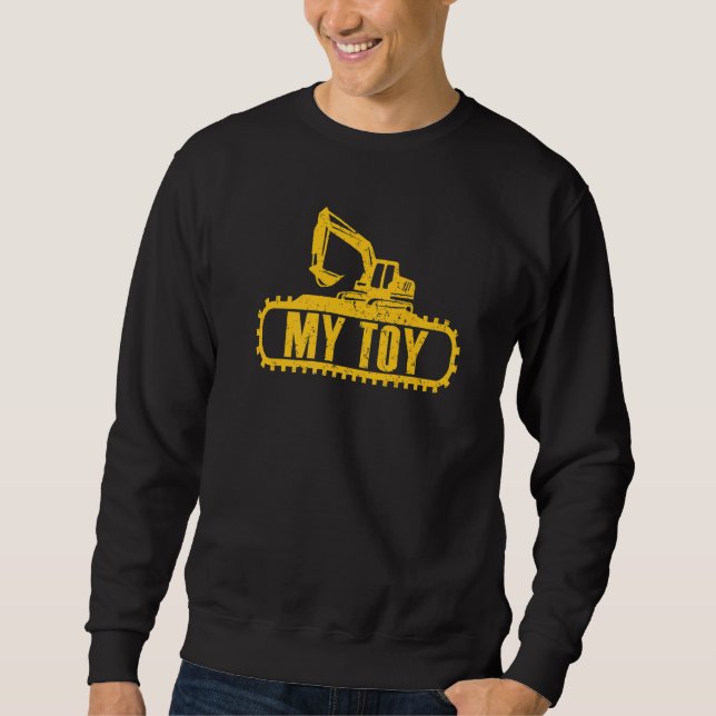 Bagger My Toy Construckup Worker Digger Exca Sweatshirt (Vorderseite)