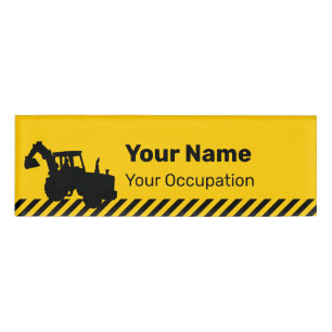 Bagger Namenschild