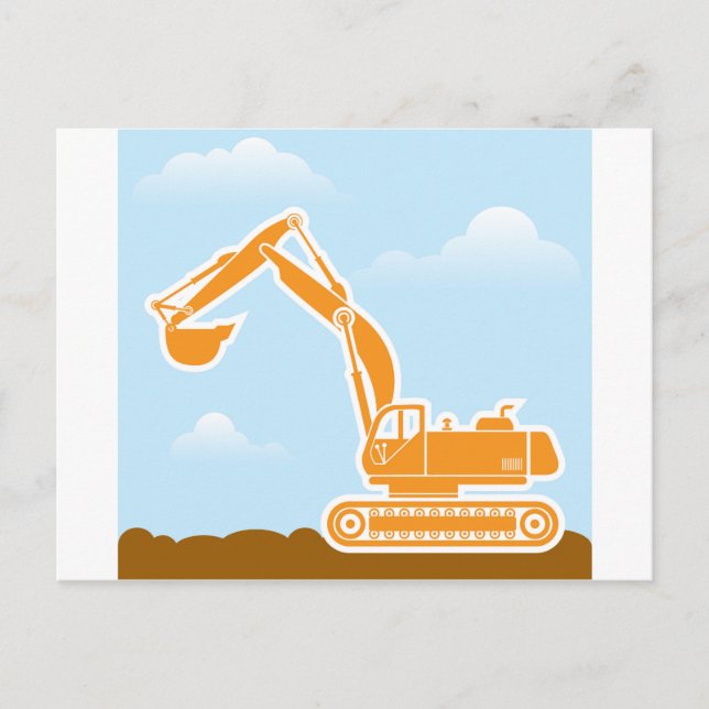 Bagger Postkarte (Vorderseite)