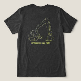 Bagger T-Shirt Schwere Gerätebediener Tri-Blend Shirt