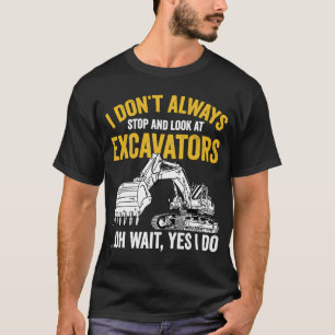 Bagger Vater und Sohn schwere Ausrüstung T-Shirt