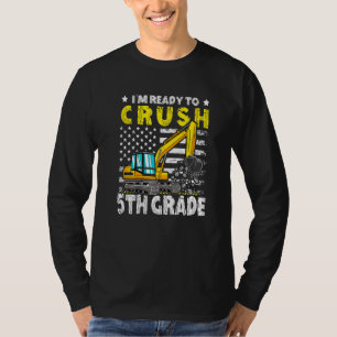 Bagger Zurück zur Schule Ich bin bereit, die 5. Kl T-Shirt