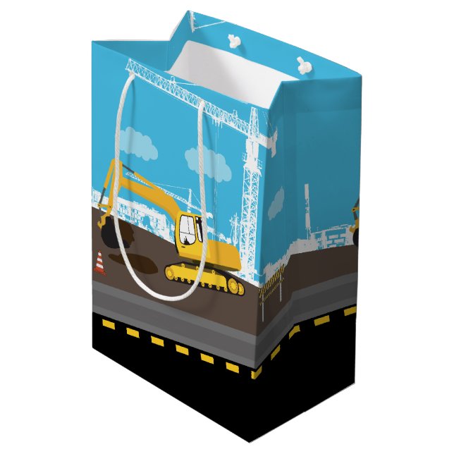 Baggeranlage Mittlere Geschenktüte (Rückseite Schrägansicht)