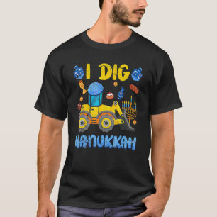 Baggerbau I Dig Hanukkah Kleinkinder T-Shirt