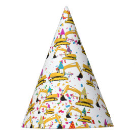 Baggerbauwagen Geburtstagspartei Partyhütchen