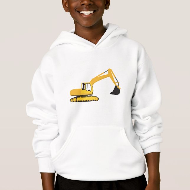 Baggerbauwagen Hoodie (Vorderseite)
