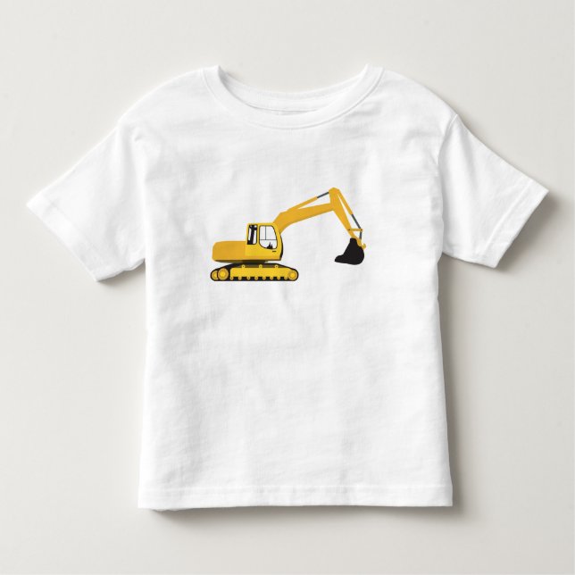 Baggerbauwagen Kleinkind T-shirt (Vorderseite)