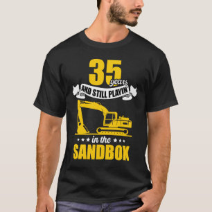 Baggerbetreiber 35 Jahre zum Geburtstag T-Shirt