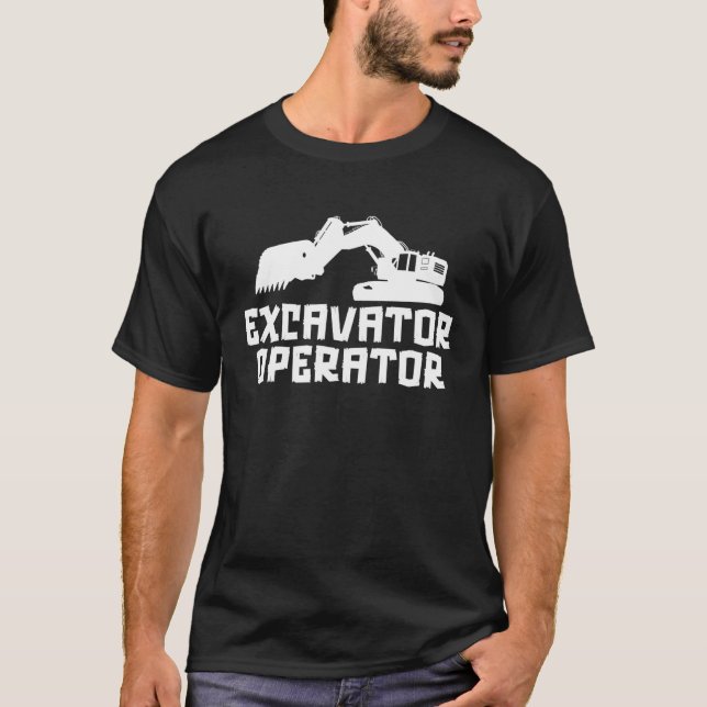 Baggerlader-Baggertreiber T-Shirt (Vorderseite)