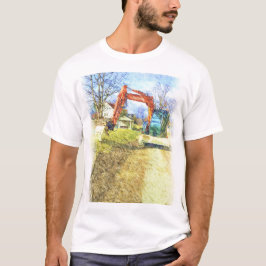Baggernatur und Haus T-Shirt