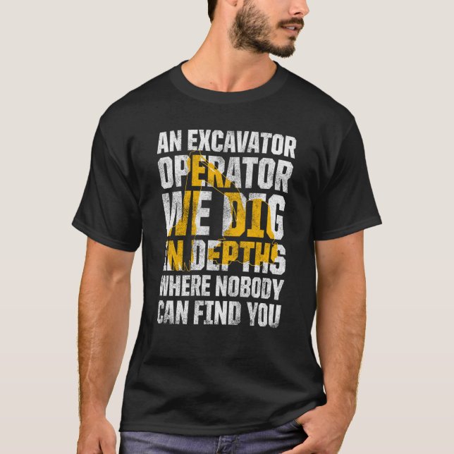 Baggeroperator für Baggertreiber Backhop Op T-Shirt (Vorderseite)