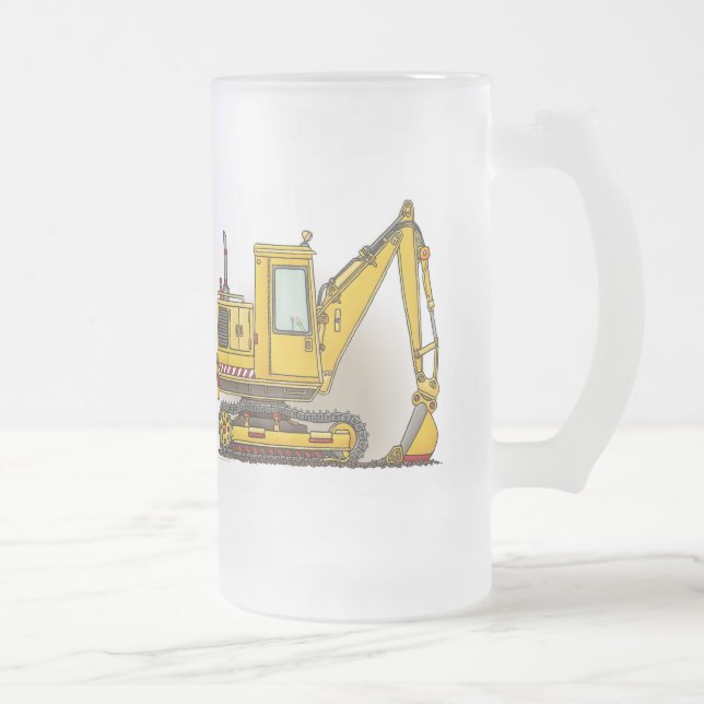 Baggerschaufel-Glas-Tasse Mattglas Bierglas (Rechts)