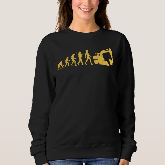 Baggertreiber Konstruktion Gebäude Arbeiter Evo Sweatshirt (Vorderseite)