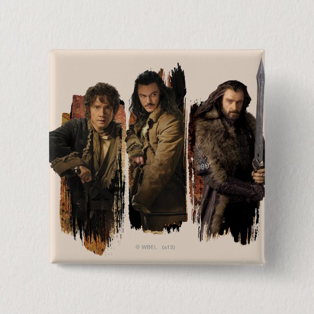 BAGGINS™, BARD THE BOWMAN™, & THORIN OAKENSHIELD™ BUTTON (Vorderseite)