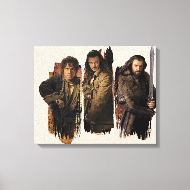 BAGGINS™, BARD THE BOWMAN™, & THORIN OAKENSHIELD™ LEINWANDDRUCK (Vorderseite)