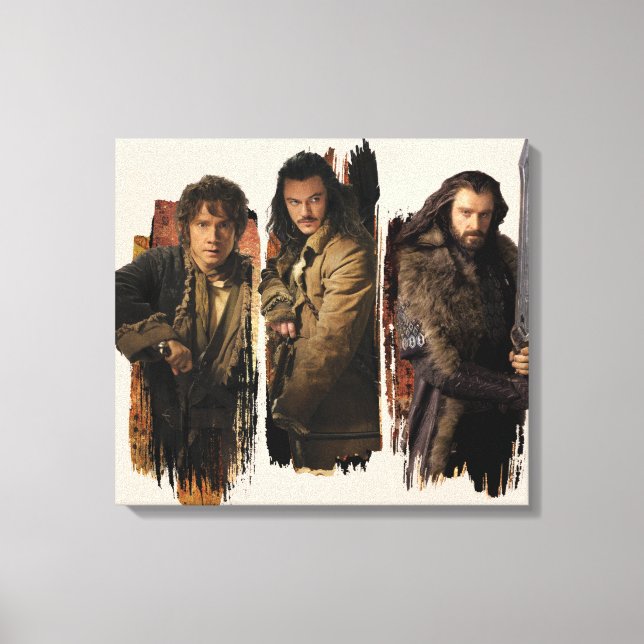 BAGGINS™, BARD THE BOWMAN™, & THORIN OAKENSHIELD™ LEINWANDDRUCK (Vorderseite)