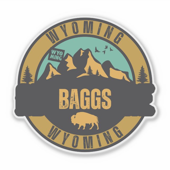 Baggs, Wyoming Aufkleber (Vorderseite)