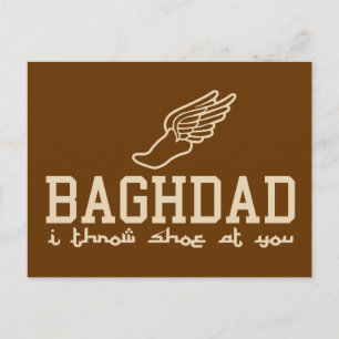 Baghdad - ich schmeiße dich an postkarte