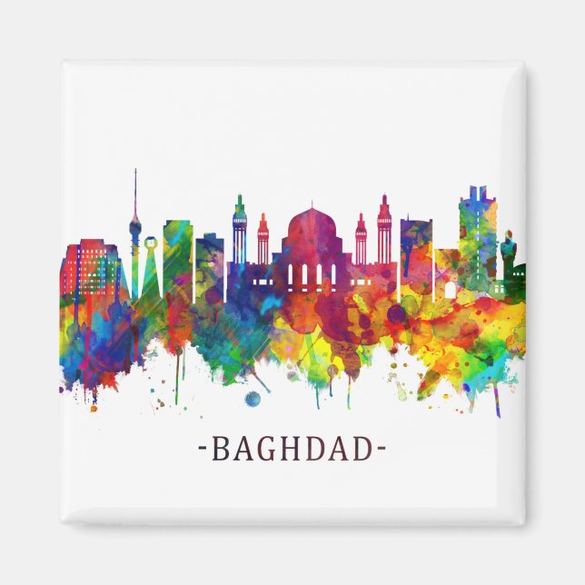 Baghdad Iraq Skyline Magnet (Vorne)