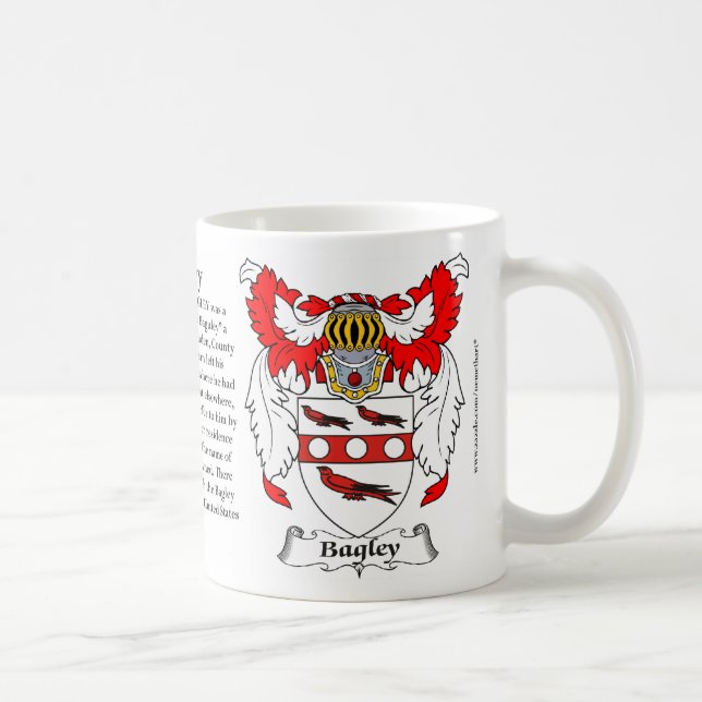 Bagley Familien-Wappen Kaffeetasse (Rechts)