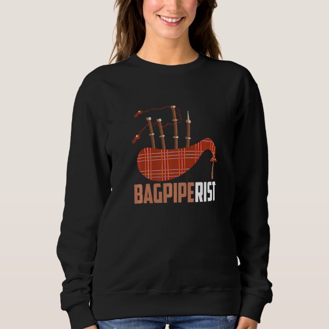 Bagpipe Bagpiper Bagpiperist Sweatshirt (Vorderseite)