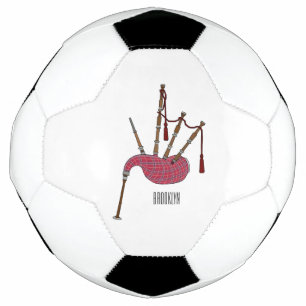 Bagpipe Cartoon Illustration Fußball