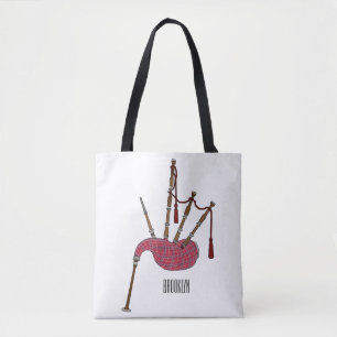 Bagpipe Cartoon Illustration Tasche