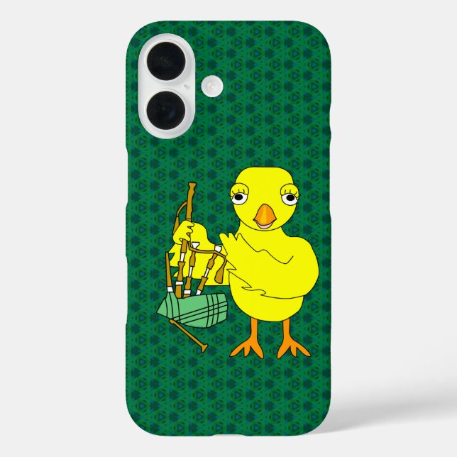Bagpipe Chick iPhone 16 Hülle (Rückseite)