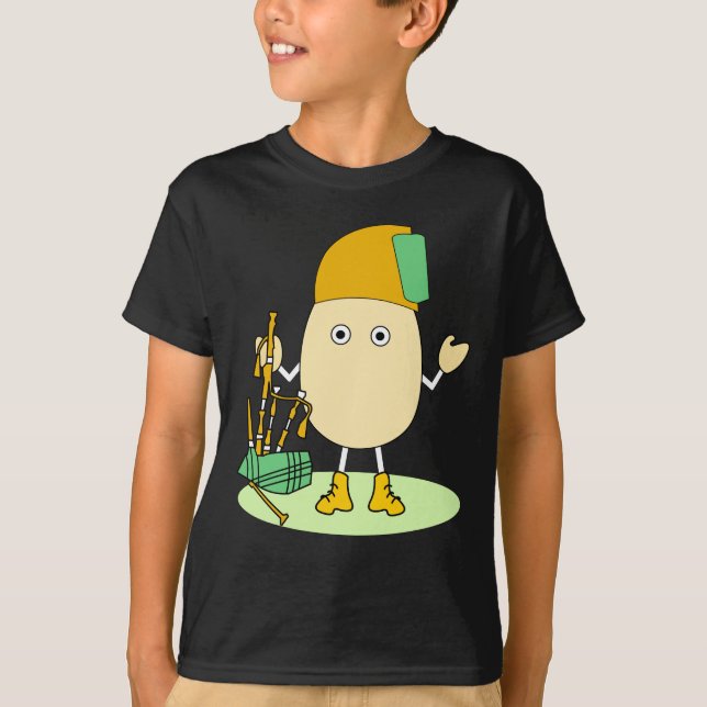 Bagpipe Egghead T-Shirt (Vorderseite)