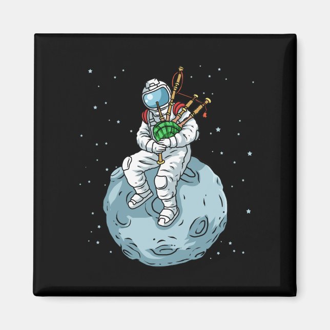 Bagpipe Gift Men Scottish Bagpipe Music Bagpipe Magnet (Vorne)