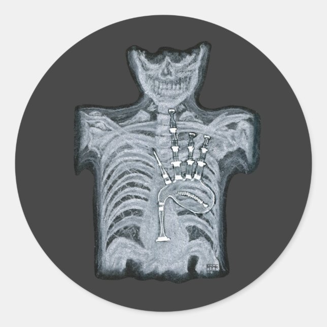 Bagpipe in deinem Herzen - Scottish Ed. Aufkleber (Vorderseite)