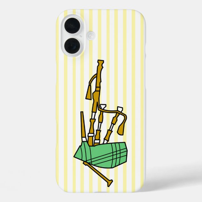 Bagpipe iPhone 16 Plus Hülle (Rückseite)