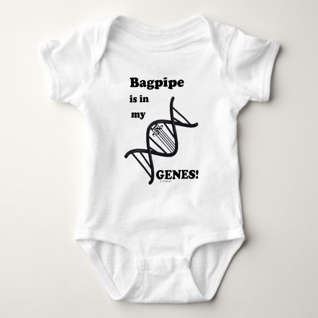 Bagpipe ist in meinen Genen Baby Strampler (Vorderseite)