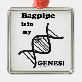 Bagpipe ist in meinen Genen Ornament Aus Metall