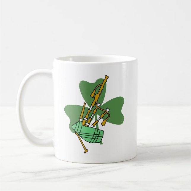 Bagpipe Kleeblatt Kaffeetasse (Links)