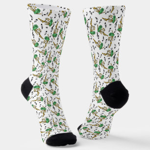 Bagpipe Musiknote Pattern Socken